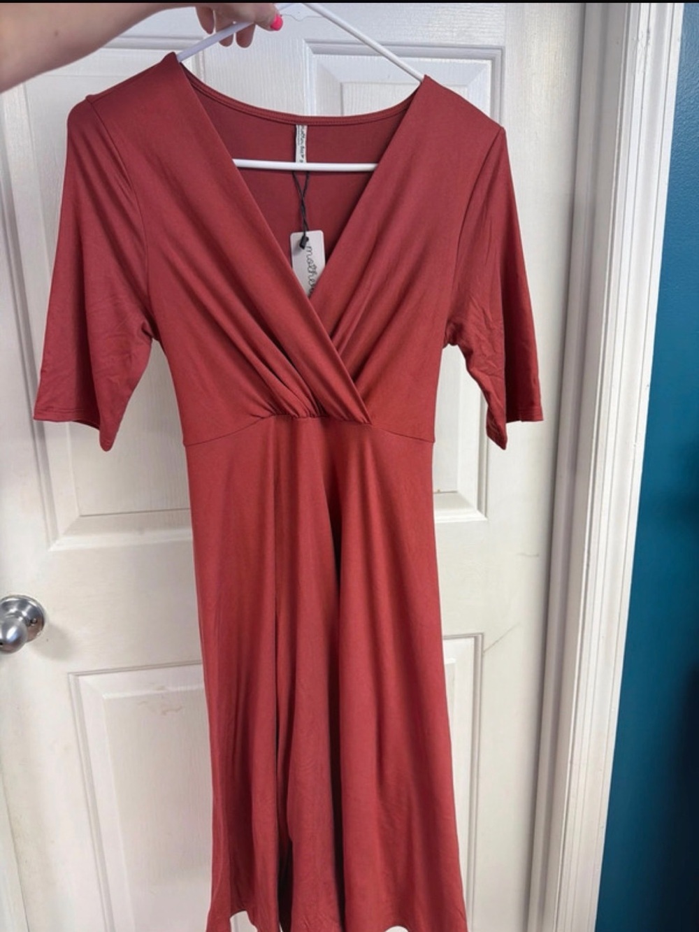 Mother tree maternity Wrap-Style Midi Dress